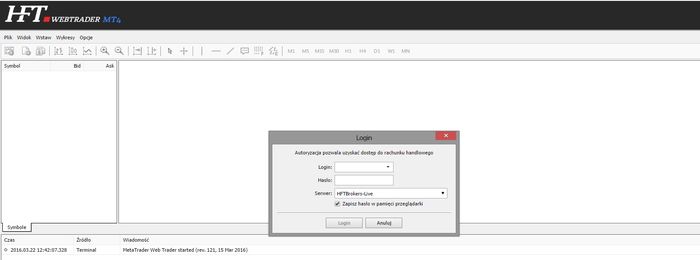 HFT Brokers wdraża platformę webową MetaTrader 4 HFT Brokers wdraża platformę MetaTrader 4