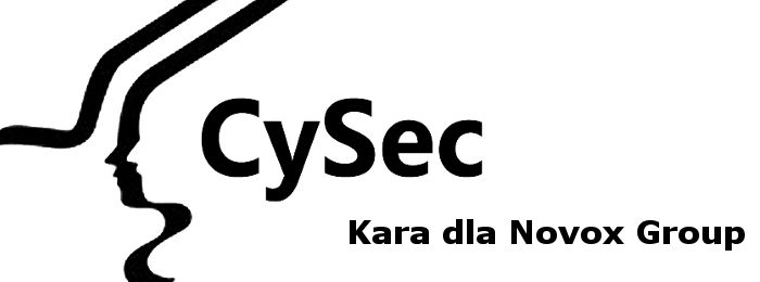 Novox Group kolejny raz ukarana przez CySEC kara CySEC novox group
