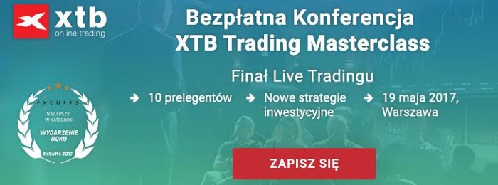 XTB Trading Masterclass – całodniowa konferencja 19 maja xtb masterclass konferencja