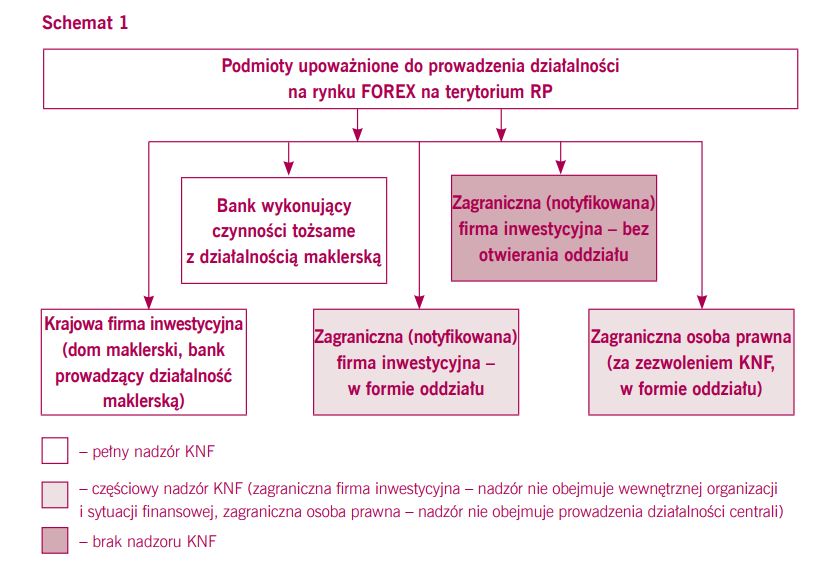 Nadzór KNF nad podmiotami FX