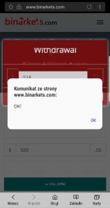 wypłata binarkets