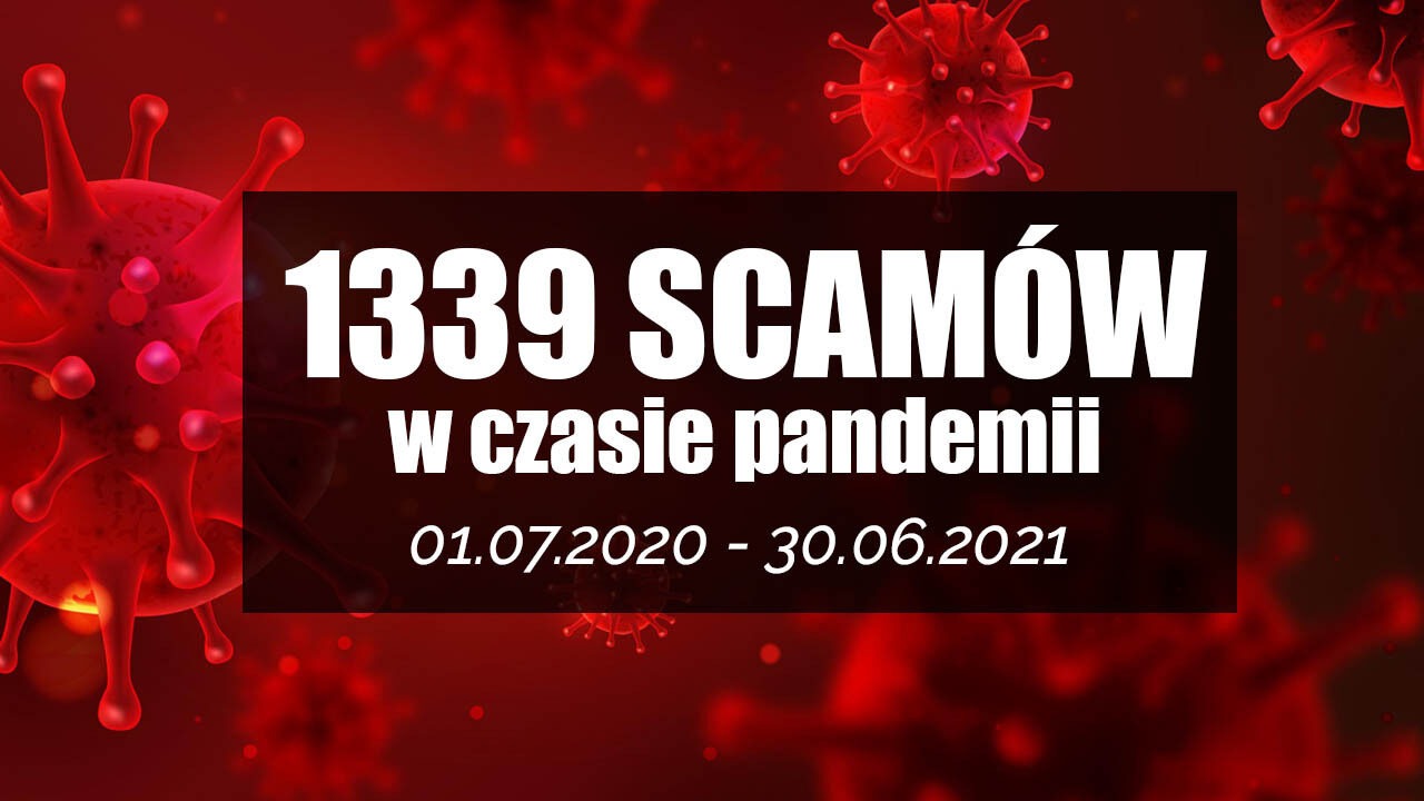 1339 nowych SCAMów w rok pandemii! scamy w czasie pandemii