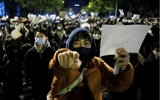 chiny protest zero covid