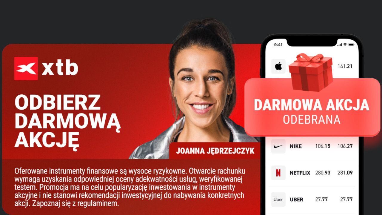 XTB rusza z kampanią „Darmowa akcja na dobry początek” XTB rusza z kampanią „Darmowa akcja na dobry początek”