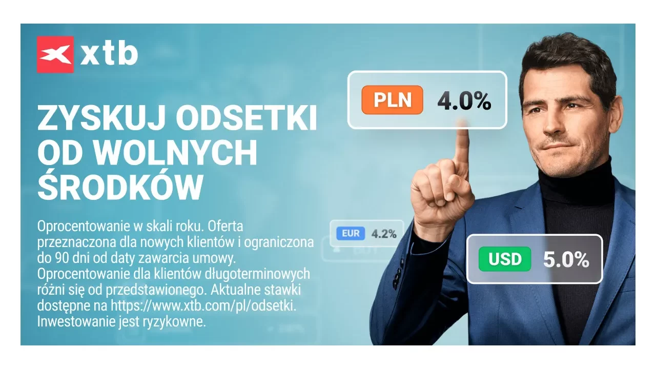 XTB zwiększa oprocentowanie depozytów na kontach oprocentowanie depozytu w xtb