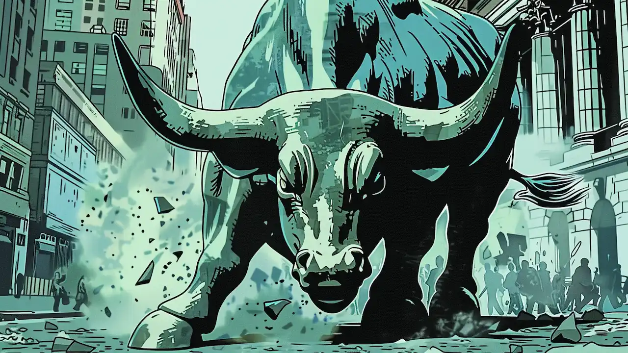 Inflacja zwalnia, a oczekiwania wobec rynku akcji są najlepsze od trzech lat wall street byk ai