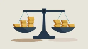 coins on scale