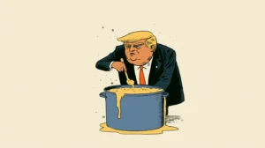 trump stirs in kettle