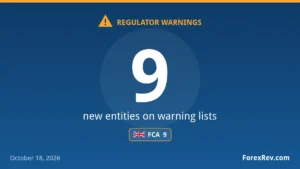 Financial regulator warnings — October 18, 2026